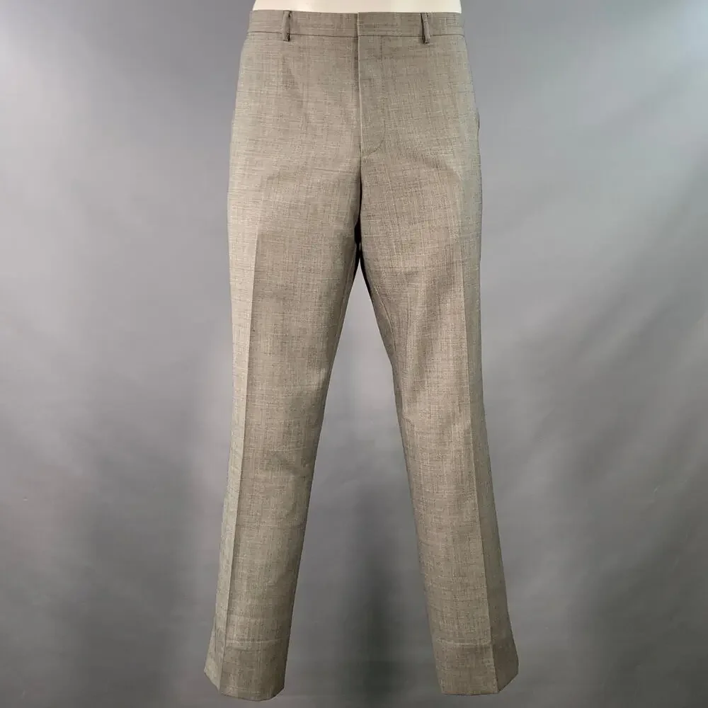 PAUL SMITH Size 46 The Kensington Regular Grey Wool Slim Fit Notch Lapel Suit